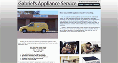 Desktop Screenshot of gabrielsapplianceservice.com
