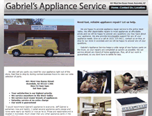 Tablet Screenshot of gabrielsapplianceservice.com